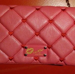 super cute lil pink Betsey Johnson bag